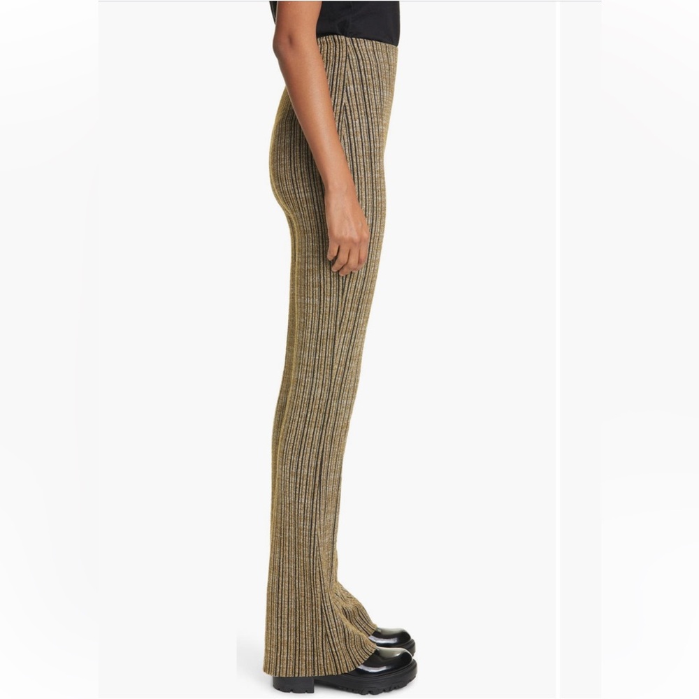 RAG & BONE Raimi Gold and Black Striped Flare Pants - Picture 3 of 12